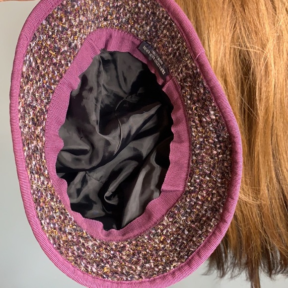 Fabrizo o Bernardí wool blend tweed hat made in Italy - Picture 5 of 7